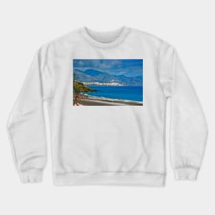 Penoncillo Beach Torrox Costa Nerja Spain Crewneck Sweatshirt